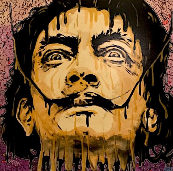 Golden Tears of Dalí - Original Art (Flör)